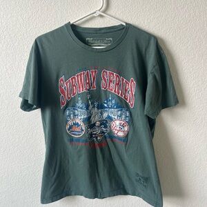 Subway Series New York Yankees & New York Mets Mitchell & Ness Gray T-Shirt